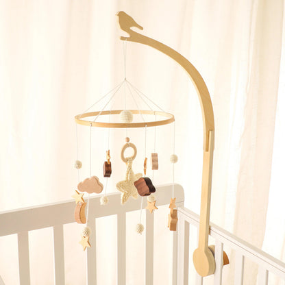 Support de lit suspendu avec jouet Hochets pour bébé - Cherubin