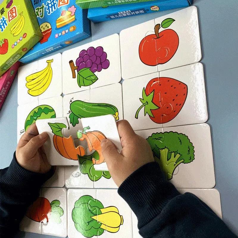 Jeu de Puzzle Montessori pour enfants de 1 an à 3 ans - Cherubin