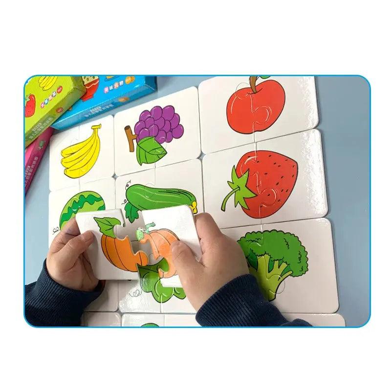 Jeu de Puzzle Montessori pour enfants de 1 an à 3 ans - Cherubin