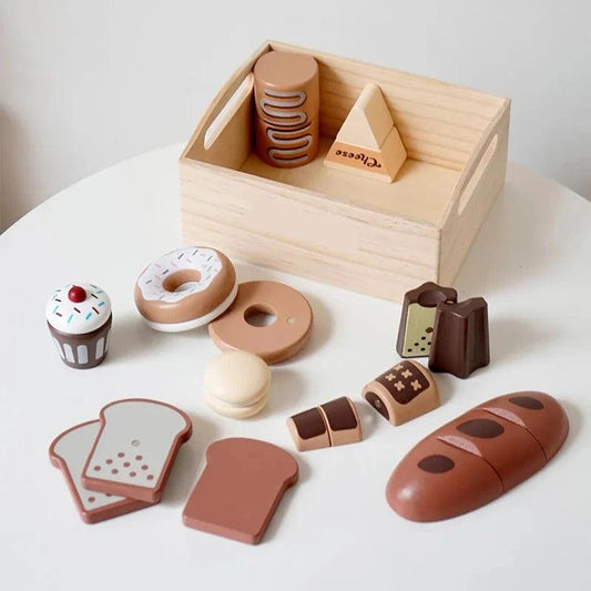 Set d'Ustensiles de Cuisine en Bois pour Enfants - Cherubin