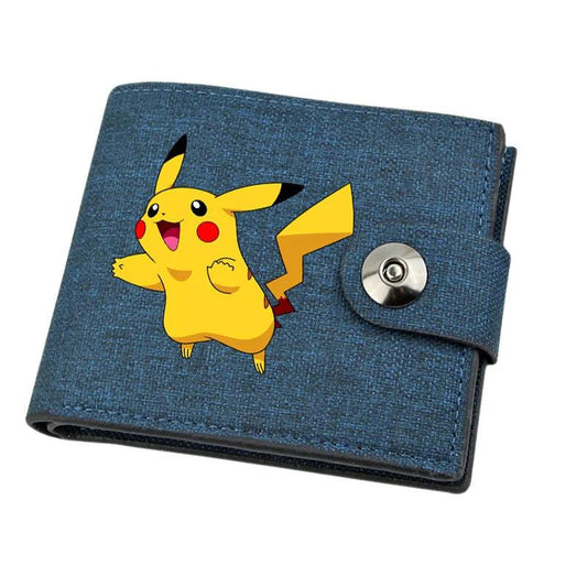 Mini porte-monnaie en toile Pokémon avec Pikachu pour enfant - Cherubin