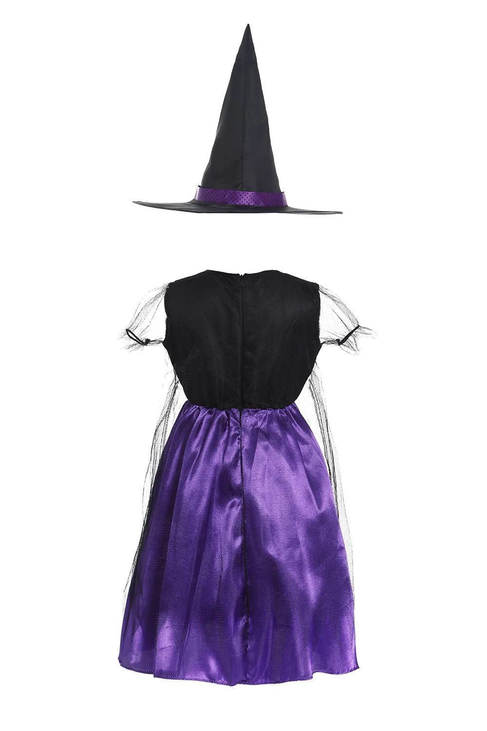 Tenue de sorcière pour enfant - Thème Halloween - Cherubin