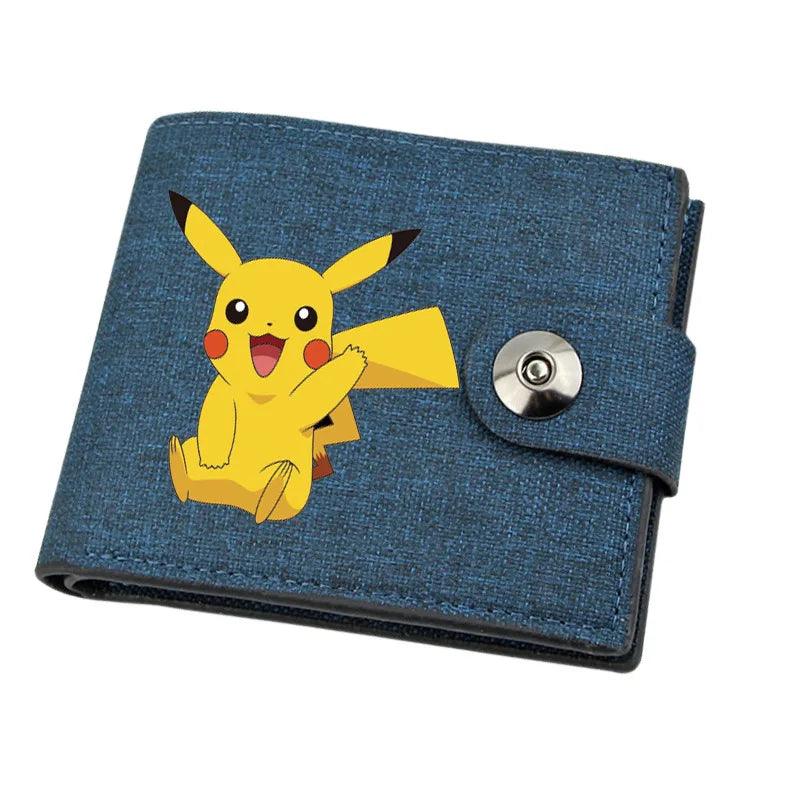 Mini porte-monnaie en toile Pokémon avec Pikachu pour enfant - Cherubin