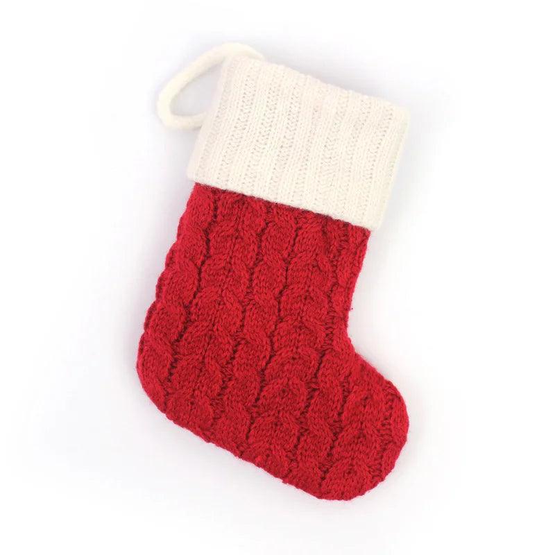 Décoration chaussettes de Noël avec Flocon de Neige - Cherubin