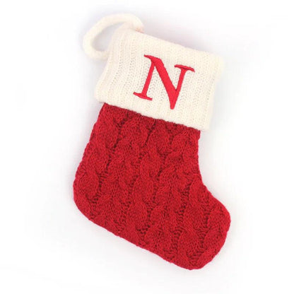 Décoration chaussettes de Noël avec Flocon de Neige - Cherubin