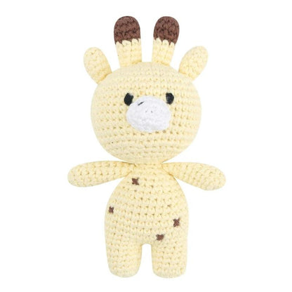 Hochet en peluche pour bébé à motif animal fait main - Cherubin