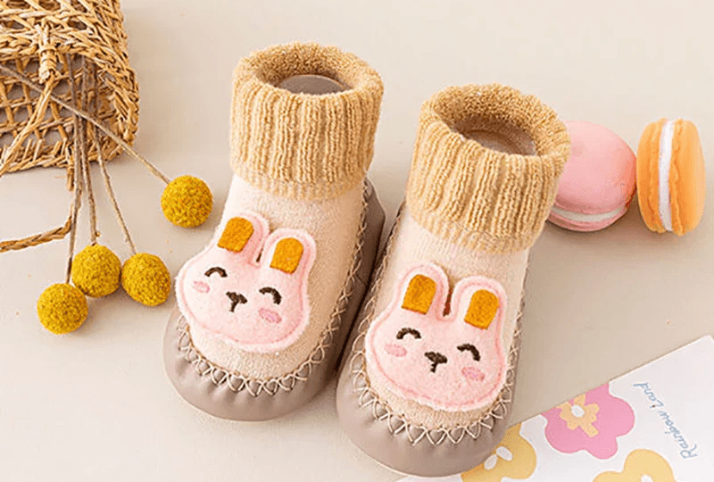 Chaussettes de pied d'hiver à motif dessins animé pour bébé - Cherubin