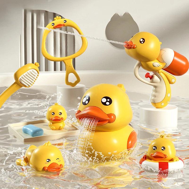 Le Canard cracheur d'eau - Jouet de bain pour bébé - Cherubin