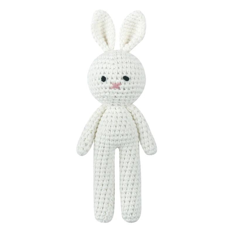 Hochet en peluche pour bébé à motif animal fait main - Cherubin