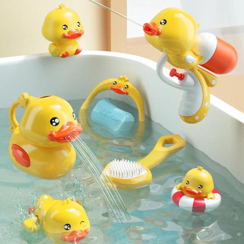 Le Canard cracheur d'eau - Jouet de bain pour bébé - Cherubin