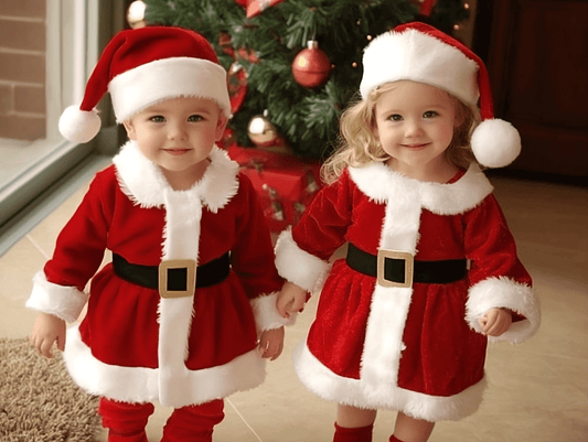 Costume de Père Noël pour petits enfants et bébés - Cherubin