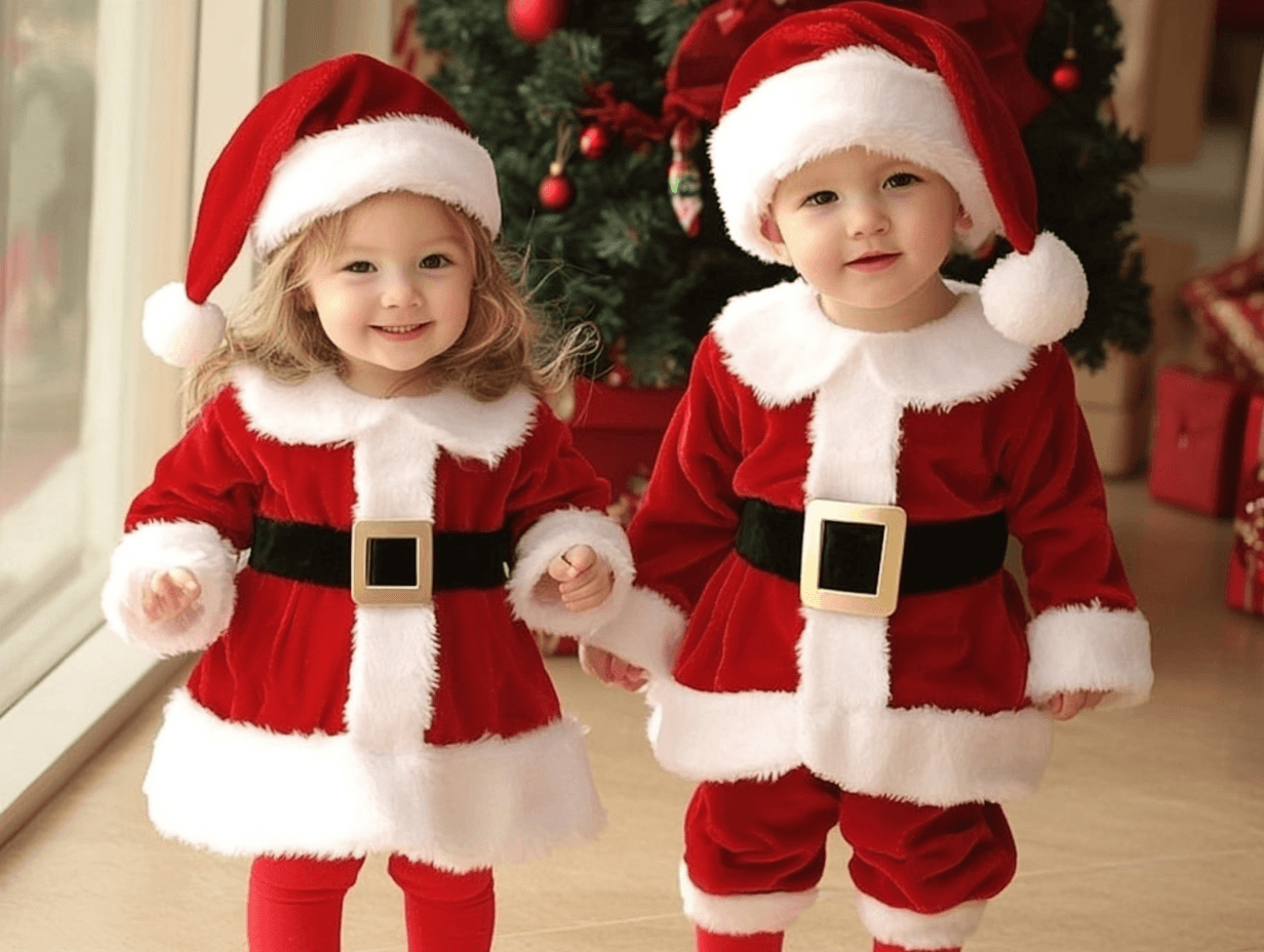 Costume de Père Noël pour petits enfants et bébés - Cherubin